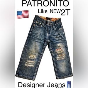 Toddler Designer Jeans, Patroncito, USA 🇺🇸, Like NEW🔥, retails for $90🔥 2T